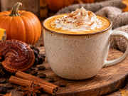 Dýňové latte s houbovou kávou: podzimní nápoj s jemným kořením