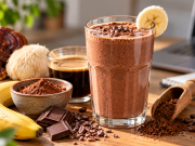 Ranní smoothie s kakaem a houbovou kávou: rychlá varianta do pracovního dne