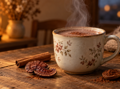 Teplé kakao s Reishi a skořicí: jednoduchý recept na chladný večer